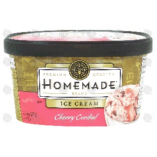 Homemade  cherry cordial ice cream 1.5-qt