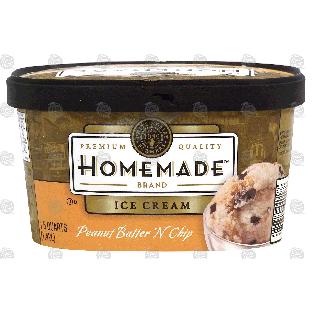 Homemade  peanut butter 'n chip ice cream 1.5-qt