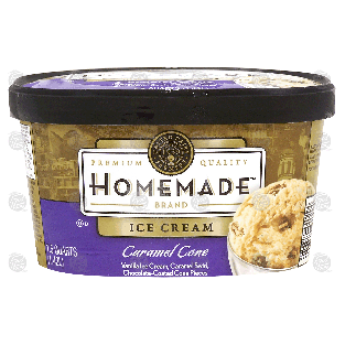 Homemade  caramel cone ice cream 1.5-qt