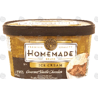 Homemade  gourmet vanilla chocolate ice cream 1.5-qt