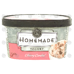 Homemade  cherry cordial frozen yogurt 1.5-qt