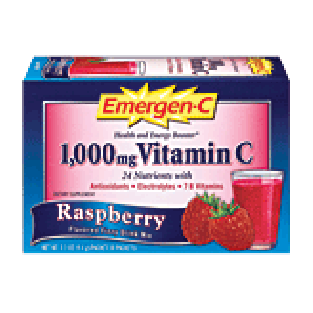 Emergen-C  vitamin c 1,000-mg dietary supplement, raspberry flavor30ct
