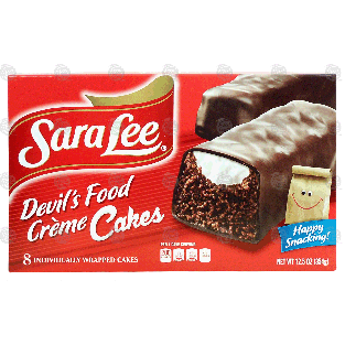 Sara Lee  devil's food creme cakes, 8 individually wrapped cake12.5-oz