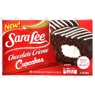 Sara Lee  chocolate creme cupcakes, 8 individually wrapped cake12.7-oz
