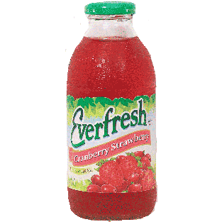 Everfresh  cranberry strawberry juice, 10% juice 16fl oz