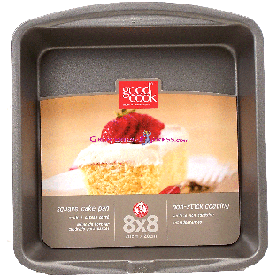 Good Cook  square cake pan, 8 x 8-inch 1ct