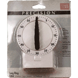 Good Cook  timer, white, 5 min intervals up to one hour 1ct
