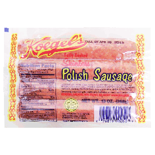 Koegel's  polish skinless sausage 13oz