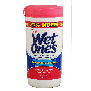 Wet Ones Limited Edition antibacterial hand wipes, hypoallergenic, 40ct