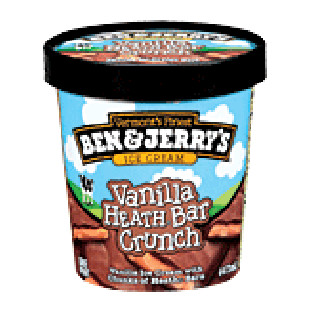 Ben & Jerry's Ice Cream Vanilla Heath Bar Crunch 1-pt