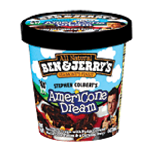 Ben & Jerry's Ice Cream Stephen Colbert's Americone Dream 1-pt