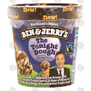 Ben & Jerry's The Tonight Dough caramel & chocolate ice cream with1-pt