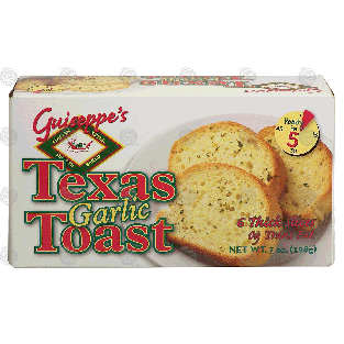 Guiseppe's  texas garlic toast, 6 thick slices 7-oz