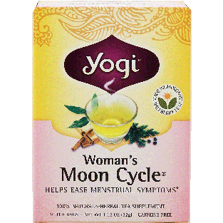 Yogi Woman's Moon Cycle herbal tea supplement helps ease menstru1.12oz