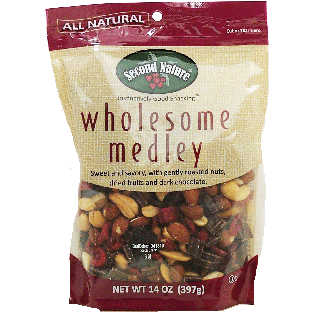 Second Nature wholesome medley sweet and savory, roasted nuts, dri14oz