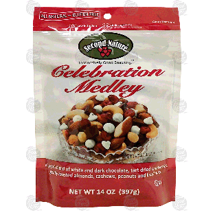 Second Nature Celebration Medley white and dark chocolate, cranber14oz