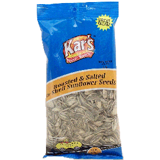Kar's  in-shell sunflower seeds 4oz