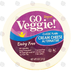 Go Veggie!  classic plain cream cheese alternative 8oz