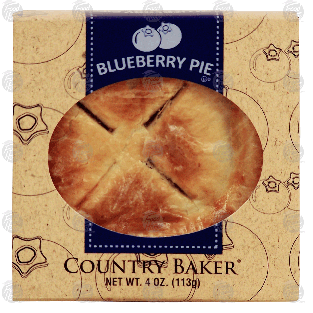 Specialty Bakers Country Baker blueberry pie, single serve  4oz
