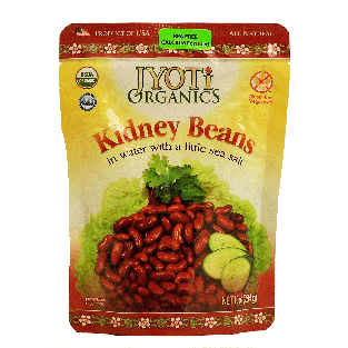 Jyoti Organics kidney beans in water with a little sea salt, glute 10oz