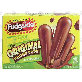 Fudgsicle The Original Fudge Pops fudge pops, no sugar added, 33-fl oz