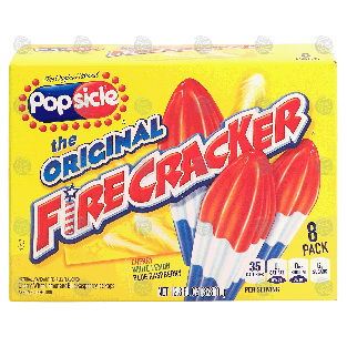 Popsicle The Original fire cracker; ice pops, cherry, white 12.8-fl oz
