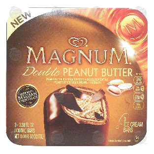 Magnum  double peanut butter with milk chocolate ice cream b10.14-fl o