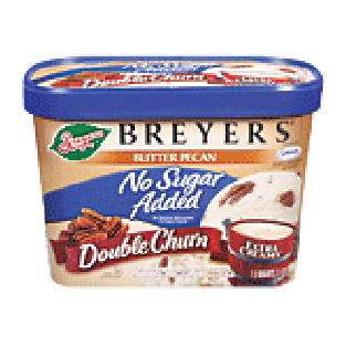 Breyers Ice Cream Double Churn No Sugar Added Butter Pecan 1.75qt