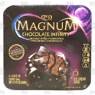 Magnum Chocolate Infinity dark chocolate ice cream with choc10.14-fl o