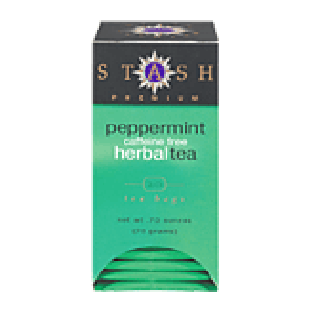 Stash Tea Bags Premium Peppermint Herbal Tea Caffeine Free 20-ct