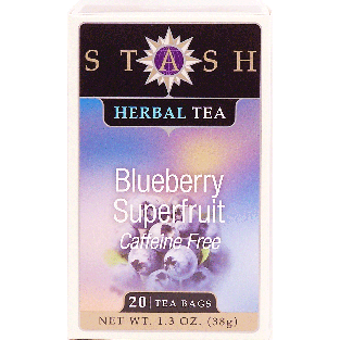 Stash  blueberry superfruit herbal tea, 20-bags 1.3oz