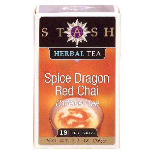 Stash  spice dragon red chai herbal tea, caffeine free, 18-tea ba1.2oz