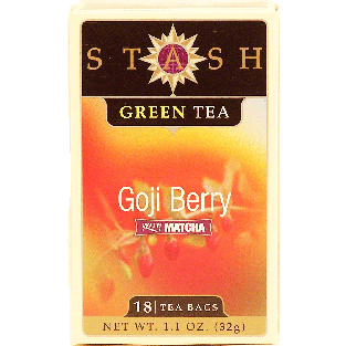 Stash  green tea goji berry with matcha, 18-bags 1.1oz