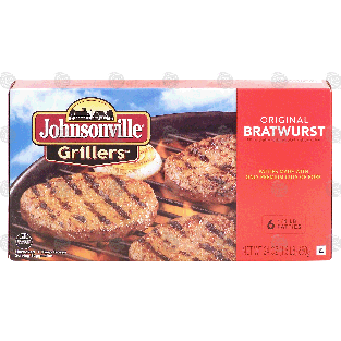 Johnsonville Grillers original bratwurst, 6-1/4 lb patties 24-oz