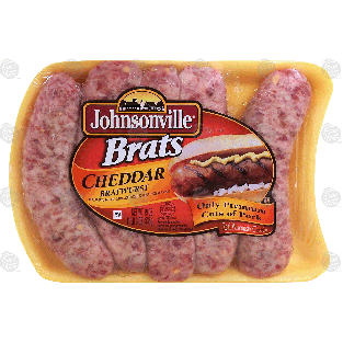Johnsonville  cheddar bratwurst, 5-count 19oz