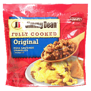 Jimmy Dean  fully cooked original pork sausage crumbles 9.6oz