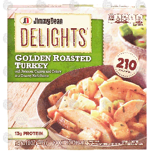 Jimmy Dean Delights golden roasted turkey with potatoes, carrots a8-oz
