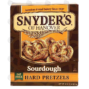 Snyder's Of Hanover Pretzels Hard Sourdough Fat Free  13.5oz