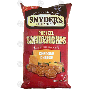 Snyder's Of Hanover Pretzel Sandwiches Cheddar Cheese 8oz