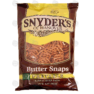 Snyder's Of Hanover  butter snaps, pretzels 12oz