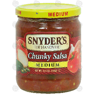 Snyder's Of Hanover  chunky salsa, medium  15.5oz