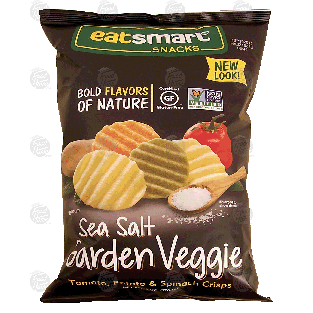 Eat Smart  sea salt garden veggie crisps made w/potato, tomato & sp 6oz