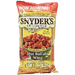 Snyder's Of Hanover  hot buffalo wing flavor pretzel pieces 12oz