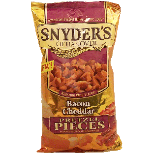 Snyder's Of Hanover  bacon cheddar flavor pretzel pieces 12oz