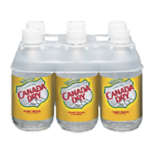 Canada Dry  tonic water contains quinine, 6- 10 fl oz glass bottle6-pk