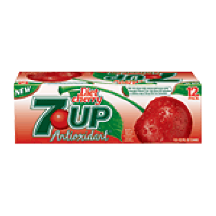 7 Up Soda Cherry Diet 12 Oz Cool Pack 12pk