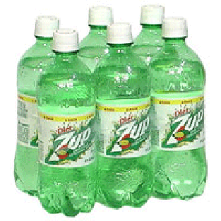 7up  diet soda, 6-pack 1/2 liter bottles 3L