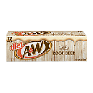 A & W Root Beer Diet 12 Oz Cool Pack 12pk