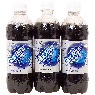 Diet Rite  cola always caffeine free & sodium free, 6-pack 1/2 liter3L