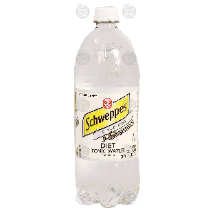 Schweppes  diet tonic water, contains quinine 1-L